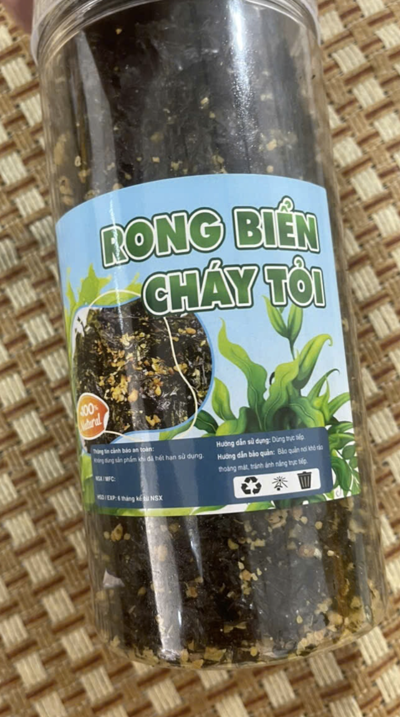 Rong biển cháy tỏi 200g
